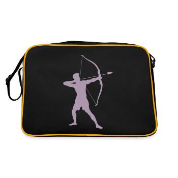Archer Silhouette, Precise - Retro Bag - black/gold - Back