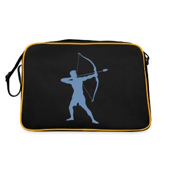 Archer Silhouette, Precise - Retro Bag - black/gold - Back