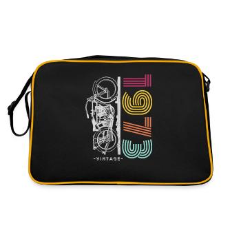 moto vintage - Sac Retro - noir/or - Dos