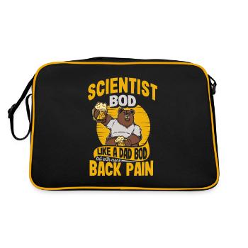 Scientifique Bod Like A Dad Bod Drôle de physique - Sac Retro - noir/or - Dos