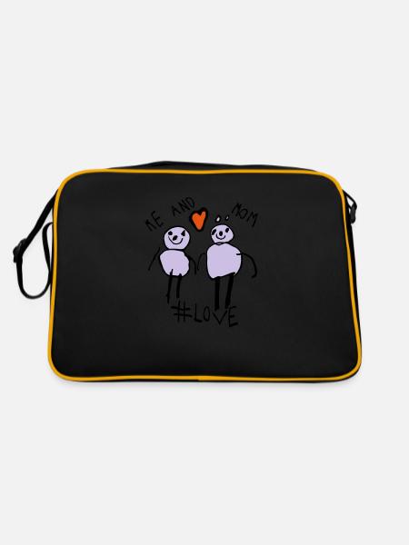 Moi et maman #Love - Sac Retro - noir/or - Dos