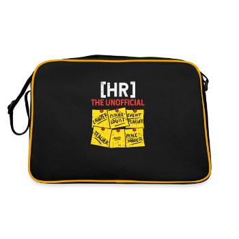 HR The Unofficial Lawyer Psychologist EventPlanner - Retro Bag - black/gold - Back