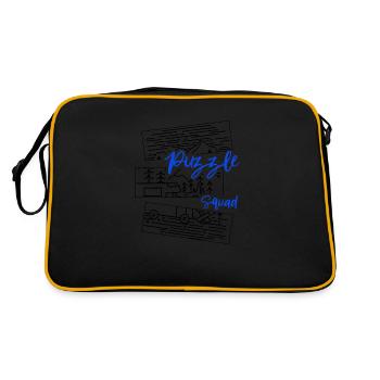 Puzzle Squad Hobby Puzzle Ironique - Sac Retro - noir/or - Dos