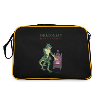 Royal Monstrous Lizard - Retro Bag - black/gold - Back