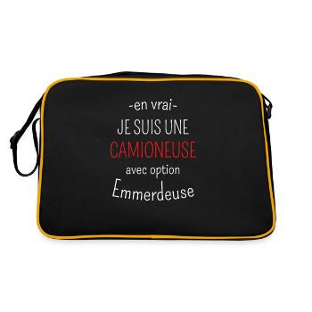 Camioneuse avec option Emmerdeuse - Sac Retro - noir/or - Dos