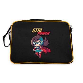 Super-héroïne Girl Power - Sac Retro - noir/or - Dos