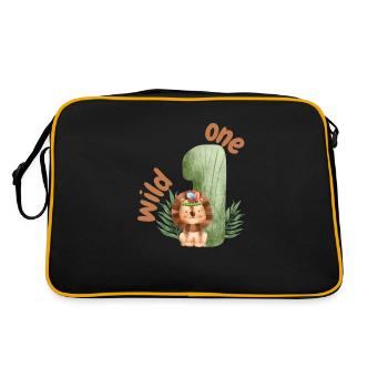 Wild One Safari Lion - Sac Retro - noir/or - Dos
