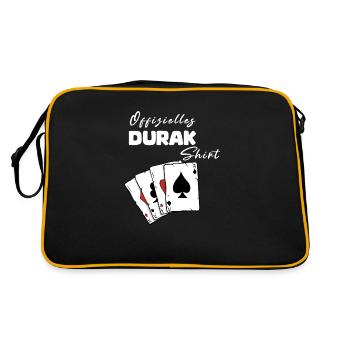 Durak Offizielles Shirt - Retro Tasche - Schwarz/Gold - Hinten