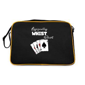 Whist Offizielles Shirt - Retro Tasche - Schwarz/Gold - Hinten