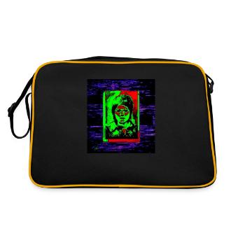 Friendship outa PAst - Retro Tasche - Schwarz/Gold - Hinten