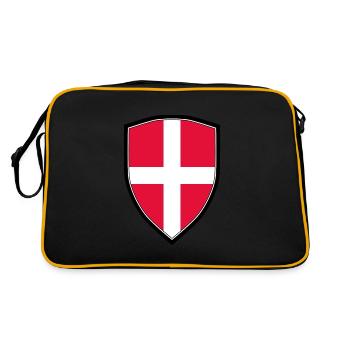 Armoiries du Danemark - Sac Retro - noir/or - Dos
