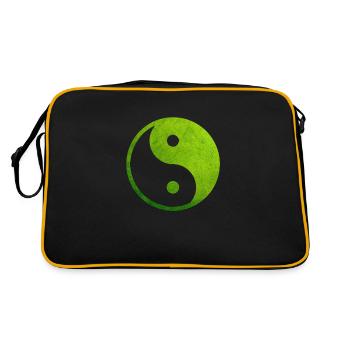 Yin Yang vert, symbole Yin Yang, taoïsme Yin Yang - Sac Retro - noir/or - Dos