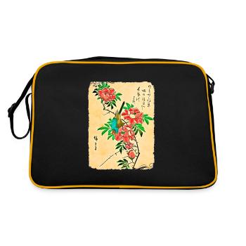Art japonais - Hiroshige - Sac Retro - noir/or - Dos