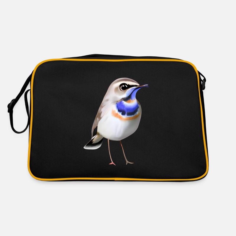 Bluethroat Bird Retro Bag
