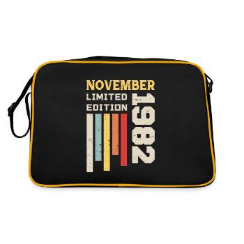 November 1982 Birthday Gift - November 1982 - Retro Bag - black/gold - Back