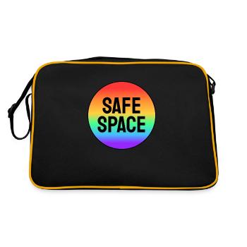 Espace sûr LGBT - Sac Retro - noir/or - Dos