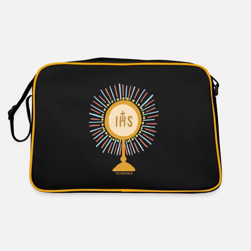 Jesus hat geopfert Retro Tasche