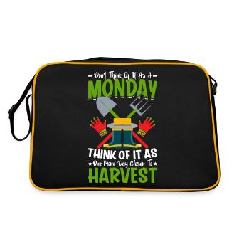 Farmer Tractor Farming Quota for Farmers - Retro Bag - black/gold - Back