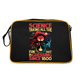 Science, Taking All The Fun Out Of Guessing 13 - Retro Bag - black/gold - Back