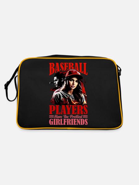 Baseball Players Have The Prettiest Girlfriends 9 - Retro Tasche - Schwarz/Gold - Hinten
