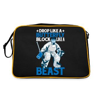 Drop Like A Butterfly, Block Like A Beast 2 - Sac Retro - noir/or - Dos