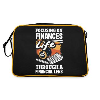 Se concentrer sur les finances La vie par le biais d’une - Sac Retro - noir/or - Dos