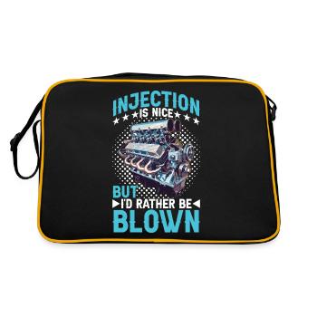 Injection Is Nice But I'd Rather Be Blown 15 - Retro Bag - black/gold - Back