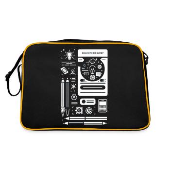 Brainstorming Buddy 8 - Sac Retro - noir/or - Dos