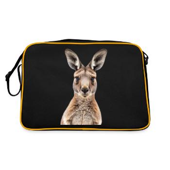 Kangourou - Sac Retro - noir/or - Dos