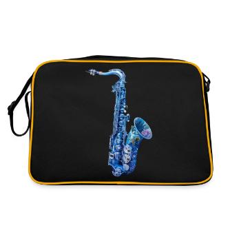 Saxophone Poisson - Sac Retro - noir/or - Dos