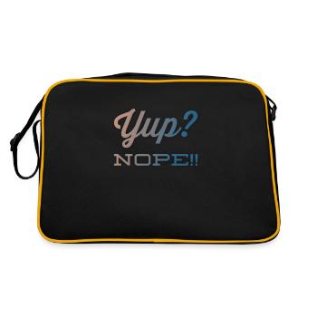Oui? Non!! NOUVEAU grand design par Maximum Design #MD - Sac Retro - noir/or - Dos
