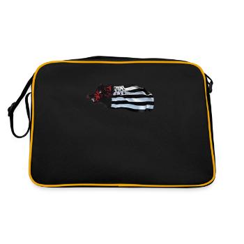 sanglier_breizh - Sac Retro - noir/or - Dos