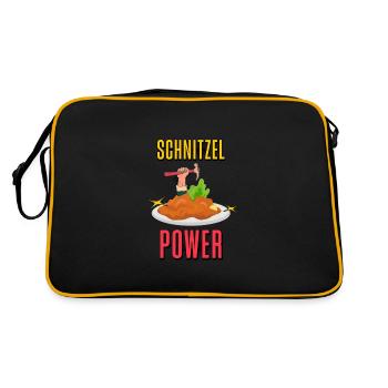 Schnitzel Power, Wiener Schnitzel Hammer Power - Retro Bag - black/gold - Back