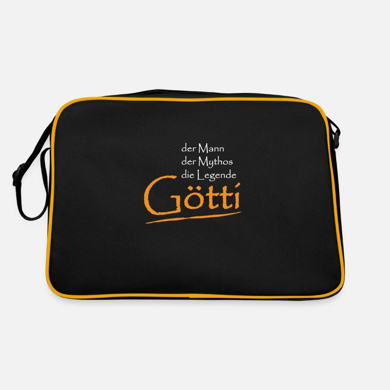 Der Mann Der Mythos Die Legende Götti Schweiz Pate Retro Tasche