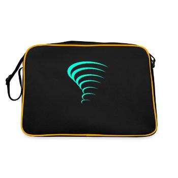 Tornado design - Retro Bag - black/gold - Back
