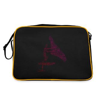Femmes hydroptère hommes wingfoil wingfoil wingsurf - Sac Retro - noir/or - Dos