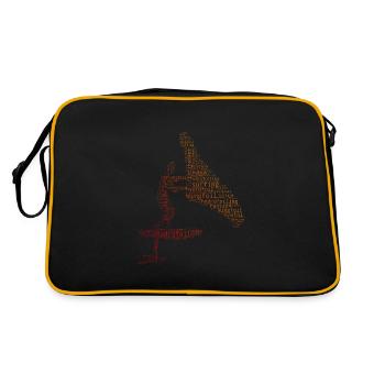 wingsurf foilwing wingfoil hydrofoil wingsurf - Sac Retro - noir/or - Dos