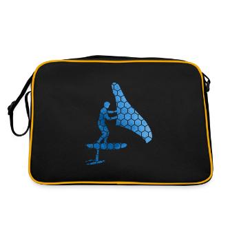 hydroptère wingsurf foilwing Hommes Femmes wingsurfe - Sac Retro - noir/or - Dos