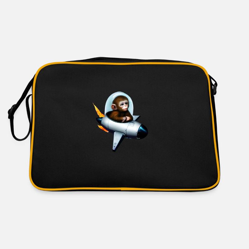 Astronaute Monkey Rocket Space Sac Retro