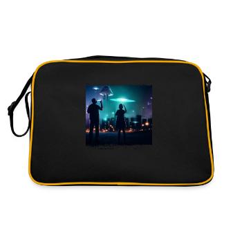 UFO sighting - Retro Bag - black/gold - Back