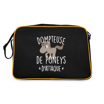 Dompteuse de poneys d'attaque - Sac Retro - noir/or - Dos