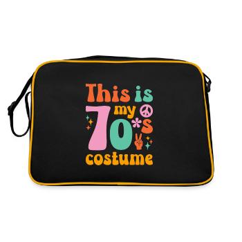 C’est mon costume des années 70 - Sac Retro - noir/or - Dos