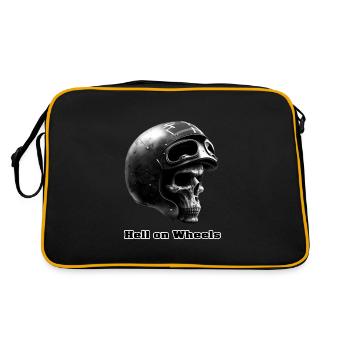 Hell on wheels - Retro Bag - black/gold - Back