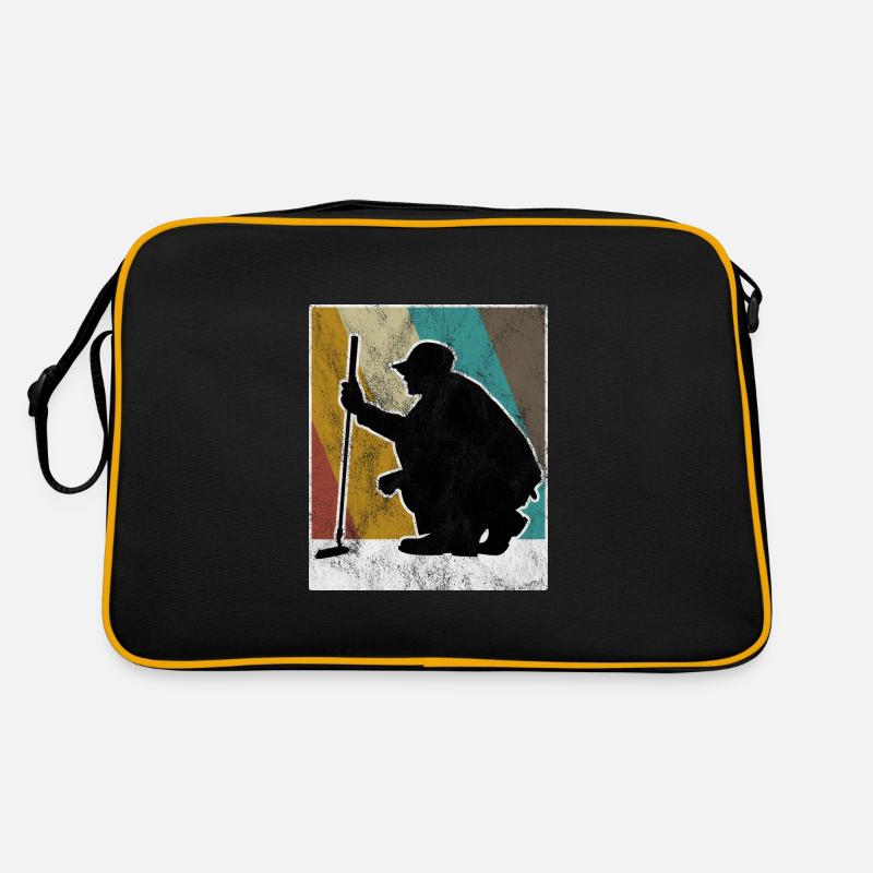 Golfschläger Golf Golfen Retro Golfer Golfspieler Retro Tasche