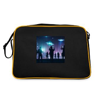 UFO sighting - Retro Bag - black/gold - Back
