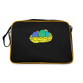Oeufs de Pâques - Sac Retro - noir/or - Dos