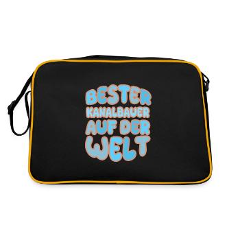 Appointment of sewer builder - Retro Bag - black/gold - Back