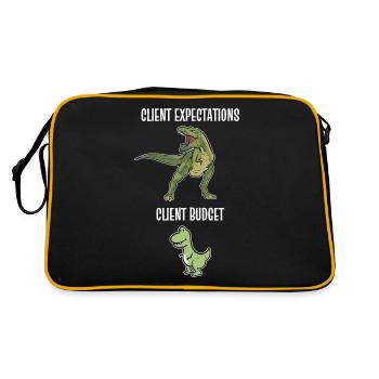 Graphic Designer Graphic Designer Artist - Retro Bag - black/gold - Back