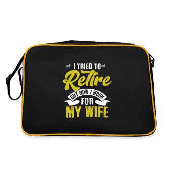 I tried to retire, but - Retro Bag - black/gold - Back