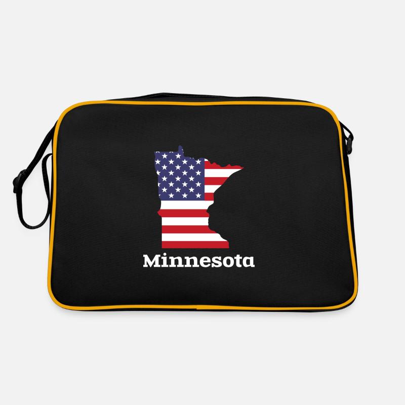 US Minnesota Kartendesign für stolze Minnesotaner Retro Tasche